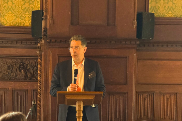 Uner Nabi speaking at SteelEye's Regs & Eggs 2026 on regulatory change in financial services