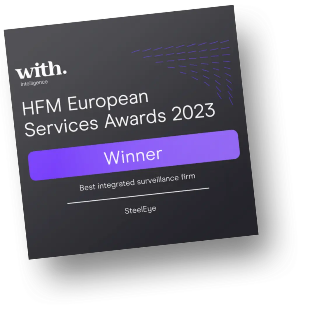 Best Integrated Surveillance Firm SteelEye - HFM EU Services Awards