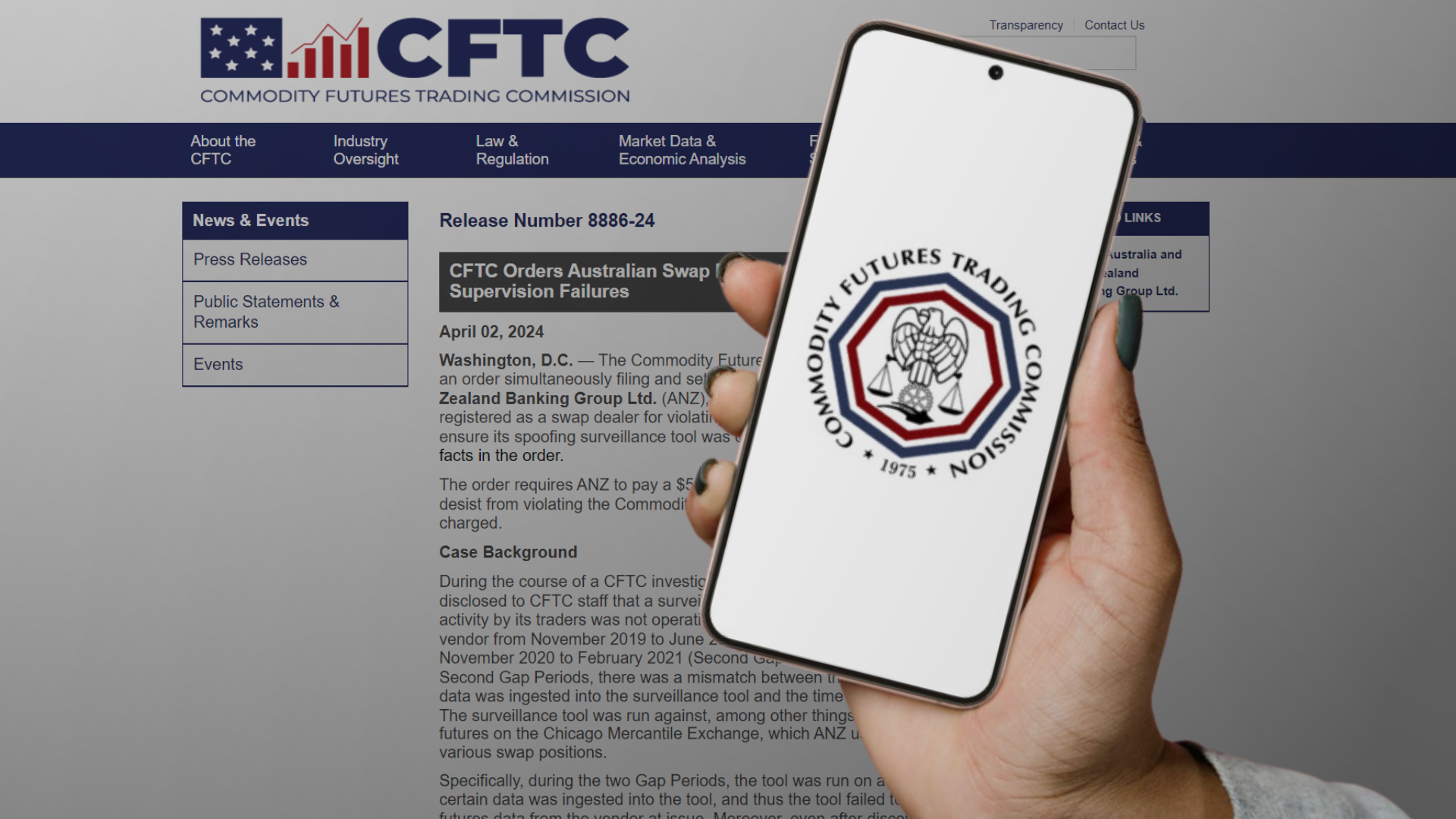 CFTC Fines Australian Banking Group $500,000 for Spoofing Failures