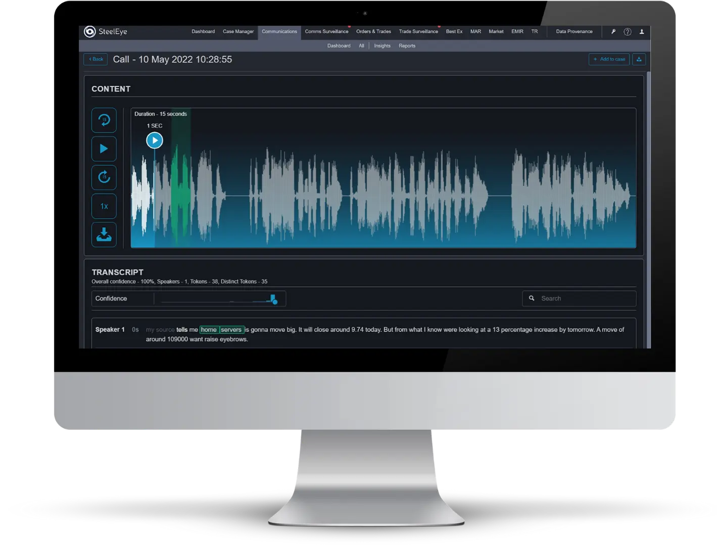 Financial Services Transcription Engine - SteelEye