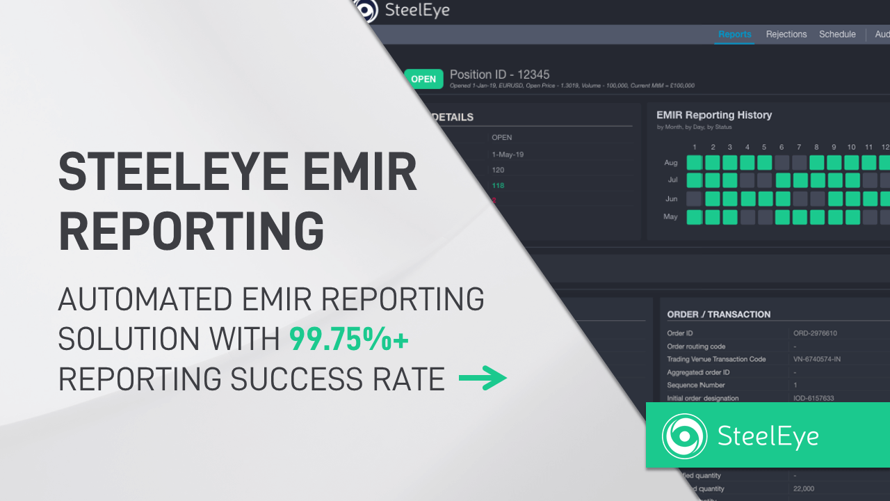 Automated EMIR Reporting EMIR Reporting Software SteelEye Automated EMIR Reporting EMIR Reporting Software SteelEye
