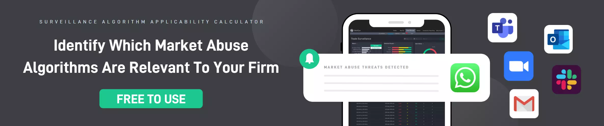 SteelEye UK MAR compliance market abuse surveillance calculator