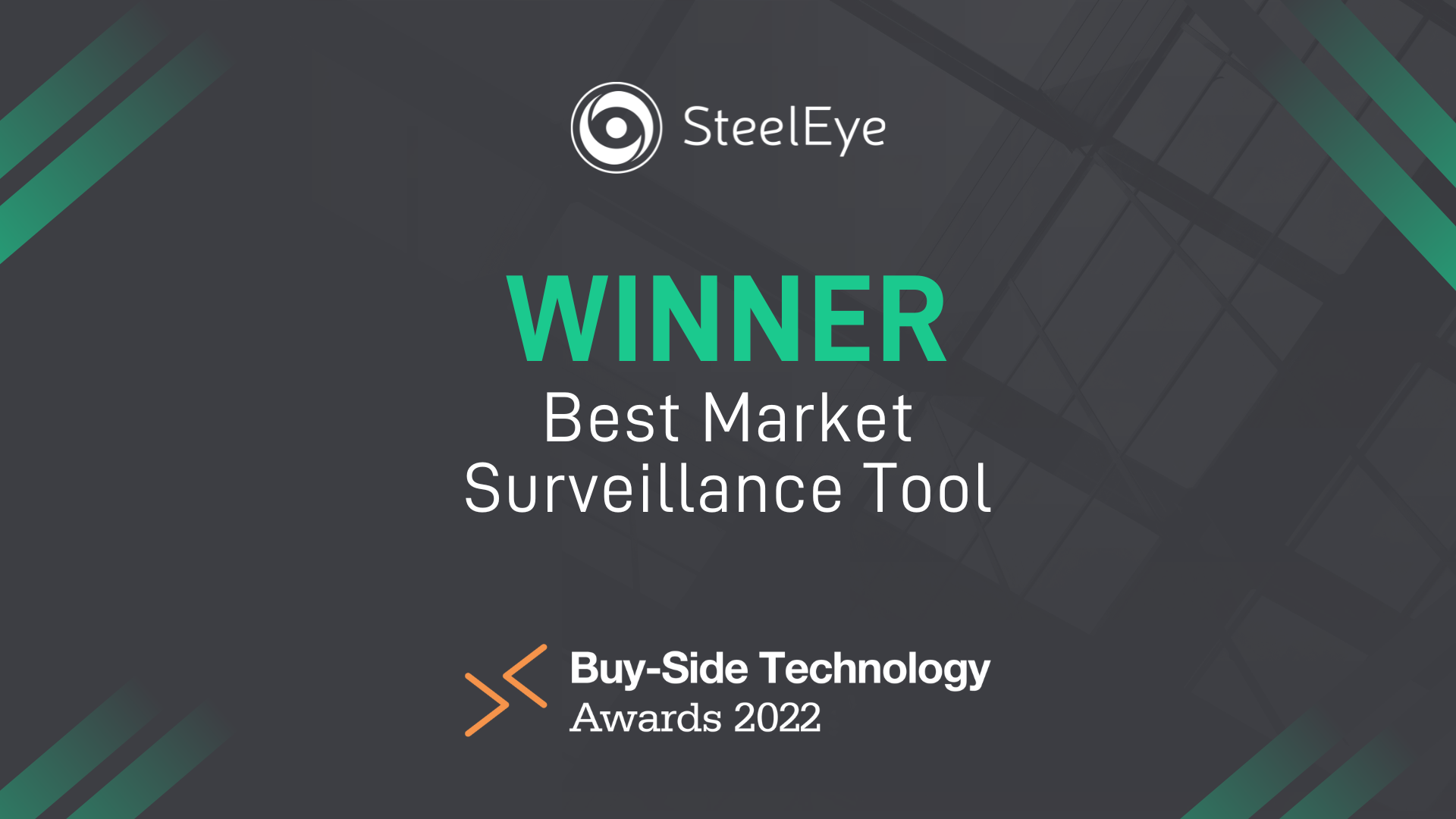 SteelEye wins Best Market Surveillance Tool at WatersTechnology awards 2022