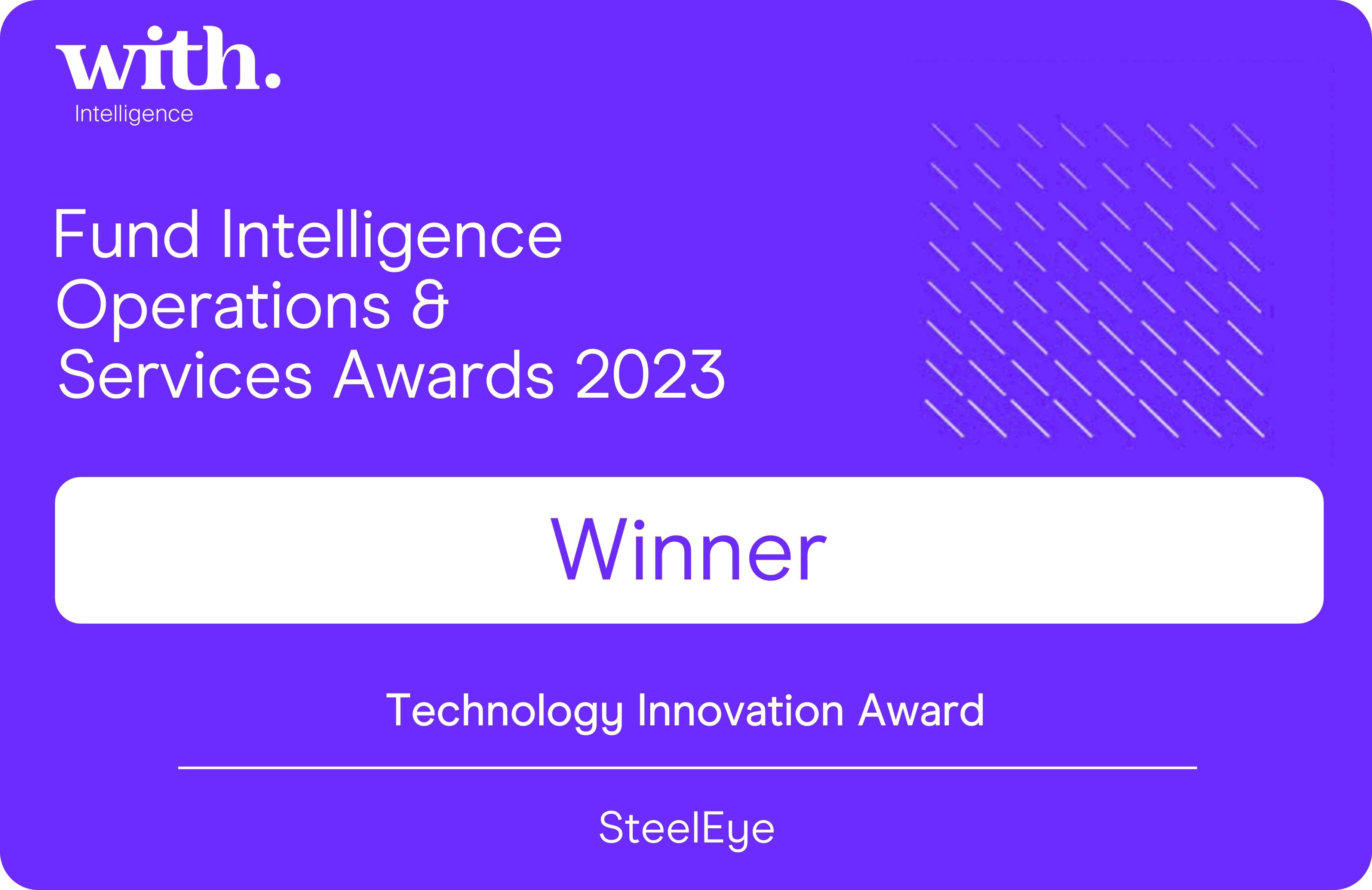 SteelEye Wins Best Technology Innovation Award by With Intelligence